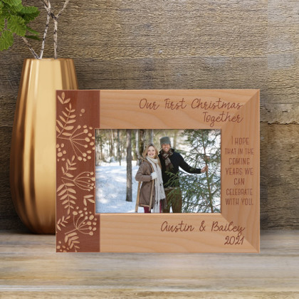 I Hope That In The Coming Years We Can Celebrate Wit You Personalized Wooden Frame-5" x 3 1/2" Brown Horizontal