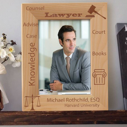 Lawyer Personalized Wooden Picture Frame 5" x 7" Finished (Frames)