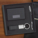 Personalized Glendale 3 PC Storage Box Gift Set with Pen, Card Case and Keychain