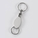 Valet Oval Personalized Key Chain Custom Monogram, Message Engraved