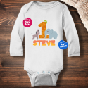 Personalized Birthday Infant Long Sleeve Bodysuit