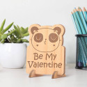 Personalized Baby Koala Be My Valentine Wooden Gift card
