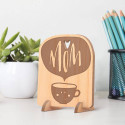 Personalized Mom Inscription Wooden Mother's Day Gift Card