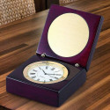 Personalized Wooden Square Box Clock with Custom Image /Quote printed