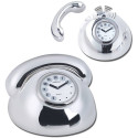 Luxurious And Elegant Beautiful Polished Silver Metal Telephone Clock