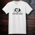 Personalized Super Dad Cotton T-Shirt, Hanes