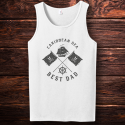 Personalized Caribbean Sea Best Dad Tank Top