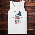 Personalized Retro Father Tank Top