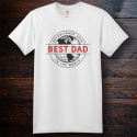 Personalized Best Dad Established 2019 Cotton T-Shirt, Hanes