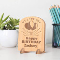 Personalized Happy Birthday We Love You Wooden Gift Card