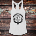 Personalized Being Awesome Birthday Shirttail Satin Jersey Tank