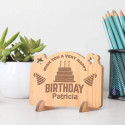 Personalized I wish You a Very Happy Birthday Wooden Gift Card