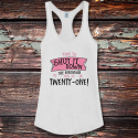 Personalized Birthday Girl Shirttail Satin Jersey Tank