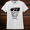 Personalized Best Age Ever Ladies Nano-T Cotton T-Shirt, Hanes