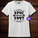 Personalized Vintage Birthday Ladies Nano-T Cotton T-Shirt, Hanes