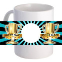 Personalized "Best Dad" 11 oz Coffee Mug With Custom Printed Image
