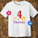 Personalized Birthday Toddler Jersey Tee