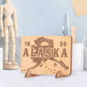 Personalized Alaska Wooden Gift Card with ESTD Year