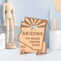 Personalized Arizona the Grand Canyon State Wooden Gift Card with ESTD Year