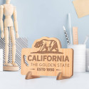 Personalized California the Golden State Wooden Gift Card with ESTD Year
