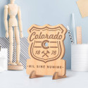 Personalized Colorado Wooden Gift Card with ESTD Year