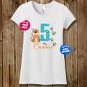 Personalized Happy Birthday Girls Concert Tee