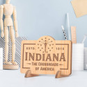 Personalized Indiana with ESTD Date Wooden Gift Card