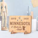 Personalized Minnesota with ESTD Wooden Gift Card