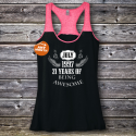 Personalized 21 Years Of Being Awesome Juniors Birthday Varsity Tank