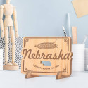 Personalized Nebraska Equality Before the Law Wooden Gift Card