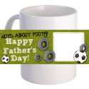 Personalized "Nuts About Footy" Coffee Mug With Custom Printed Image