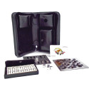 Multi Game Set with Black Leather Case