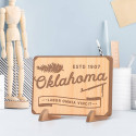 Personalized Oklahoma with ESTD Wooden Gift Card