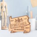 Personalized Pennsylvania with ESTD Wooden Gift Card