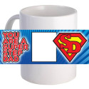 Personalized "Super Step Dad" Coffee Mug With Custom Printed Image