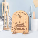 Personalized South Carolina with ESTD Wooden Gift Card