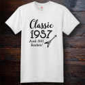 Personalized Classic 1957 And Still Rockin' Cotton T-Shirt, Hanes
