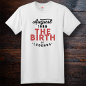Personalized The Birth Of Legends Cotton T-Shirt, Hanes