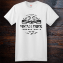 Personalized Vintage Chick Ladies Nano-T Cotton T-Shirt, Hanes
