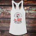 Personalized Perfect Birthday Shirttail Satin Jersey Tank