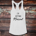 Personalized Bridesmaid Shirttail Satin Jersey Tank
