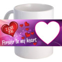 Personalized "Forever in My Heart" Lovely Coffee Mug With Custom Image