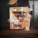 Personalized Whiskey Wedge Glass with Silicon Ice Form