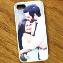 White Rubber iPhone 5/5s Personalized Case with Custom Photo Printed