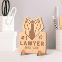 Personalized No.1 Lawyer Wooden Gift Card