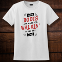 Personalized Boots Are Made For Walkin' Nano-T Cotton T-Shirt, Hanes