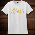 Personalized Bride's Drinking Team Nano-T Cotton T-Shirt, Hanes