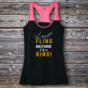 Personalized Last Fling Before The Ring Varsity Tank