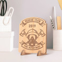 Personalized Fire Department Rescue Team Wooden Gift Card