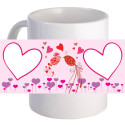 Personalized "Love Birds" Coffee Mug With Custom Printed image, Name